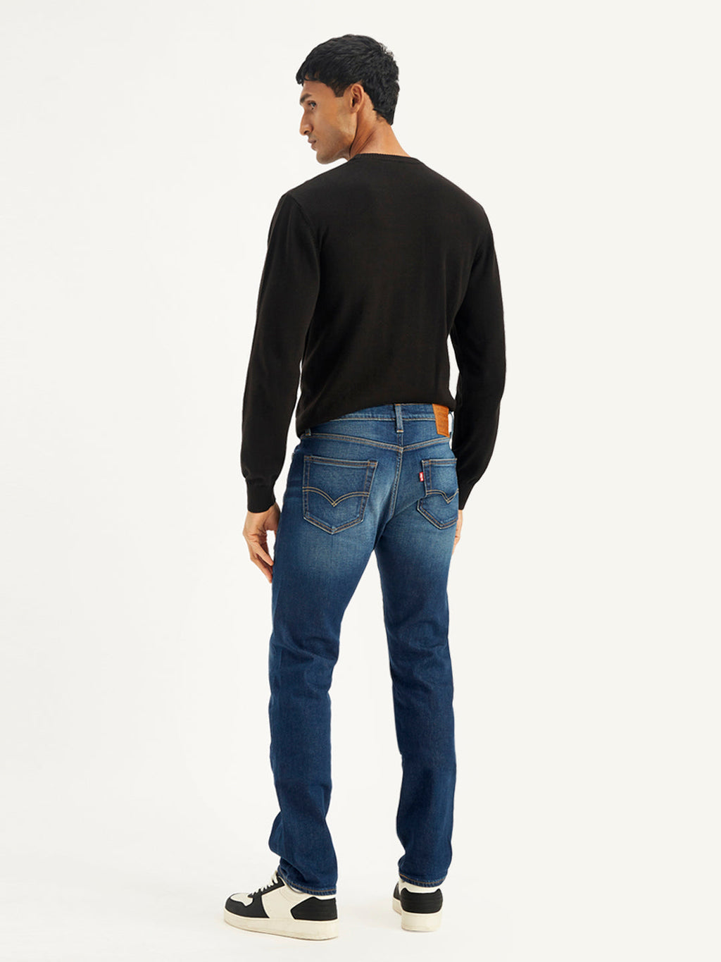Men's 511 Navy Blue Slim Fit Mid Rise Jeans