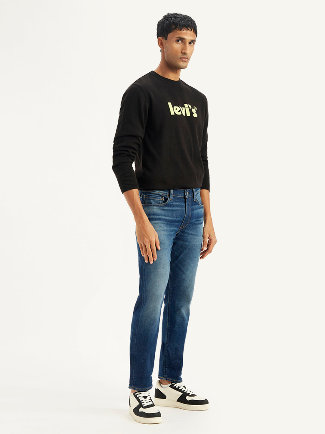 Men's 511 Navy Blue Slim Fit Mid Rise Jeans