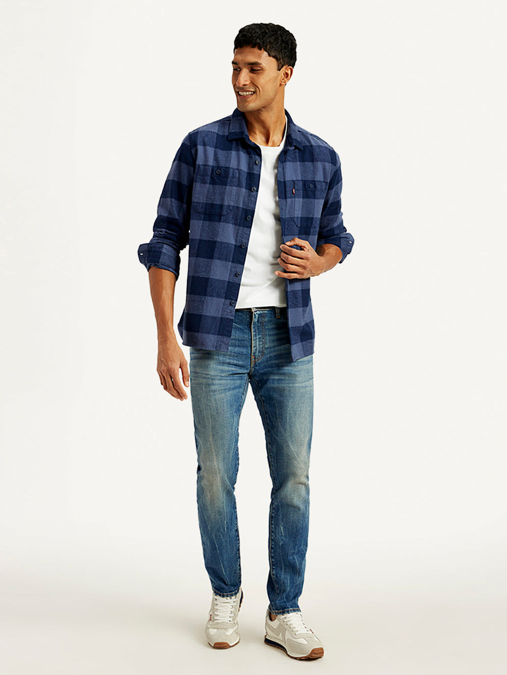 Men's 511 Blue Slim Fit Mid Rise Jeans