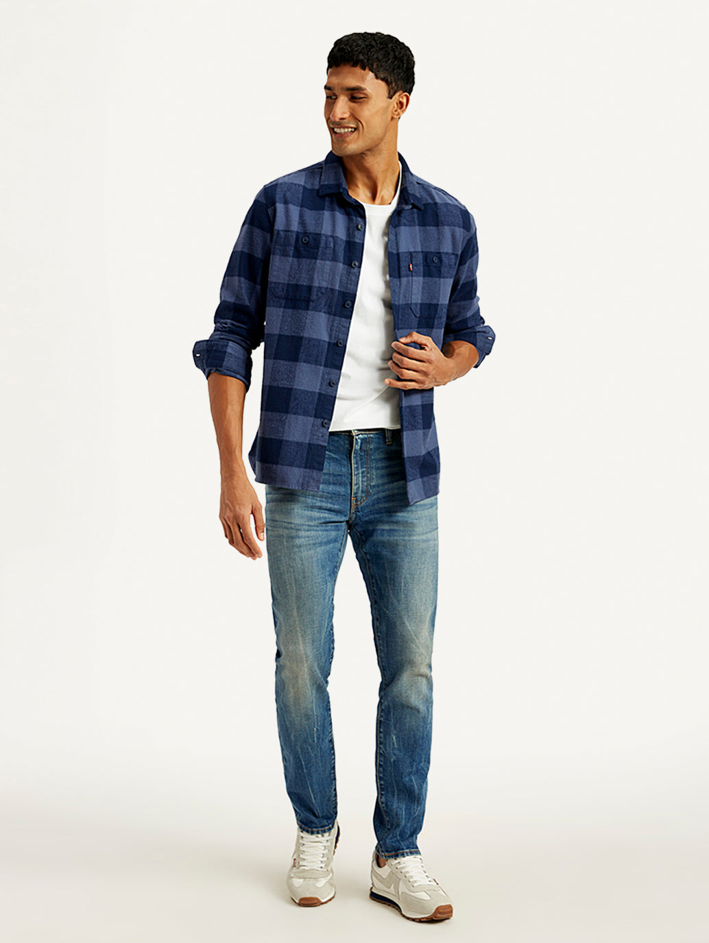 Men's 511 Blue Slim Fit Mid Rise Jeans