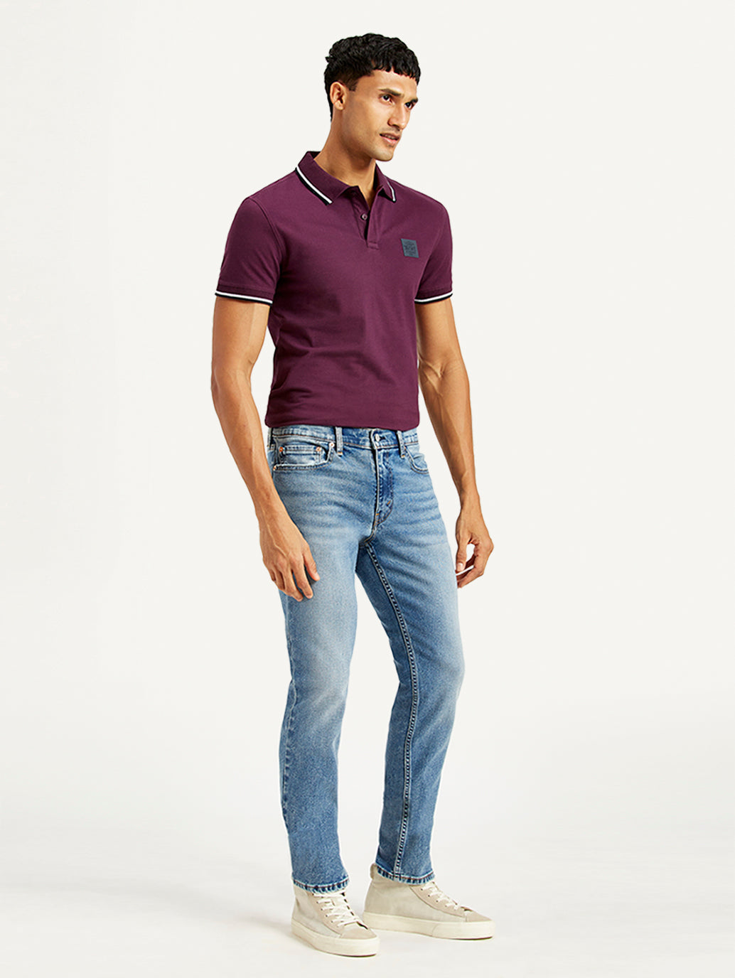 Men's 511 Blue Slim Fit Mid Rise Jeans