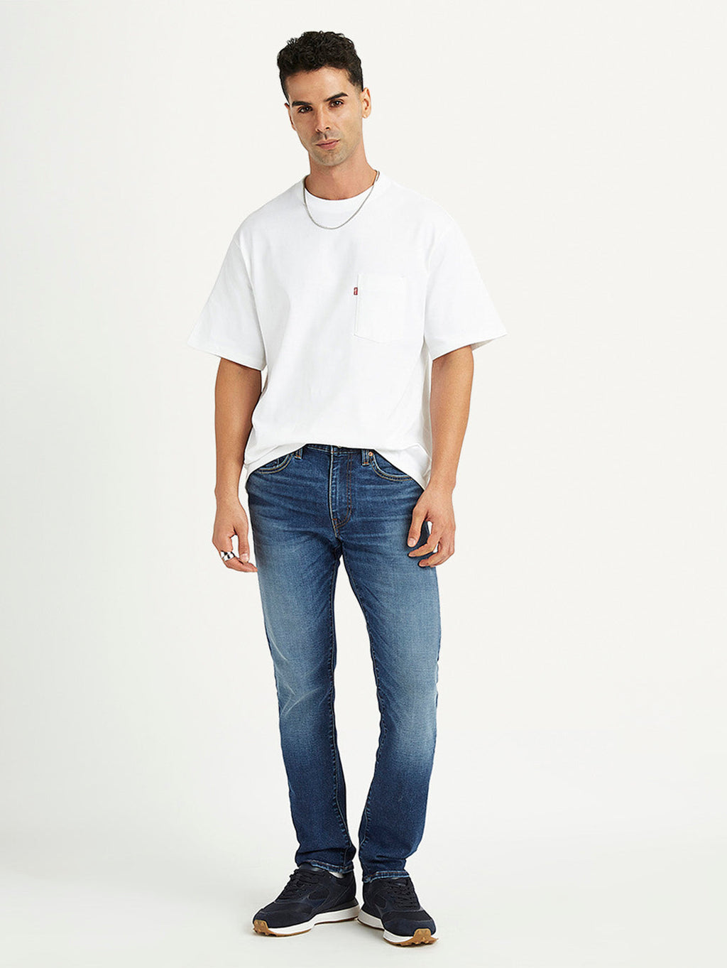 Men's 511 Blue Slim Fit Mid Rise Jeans