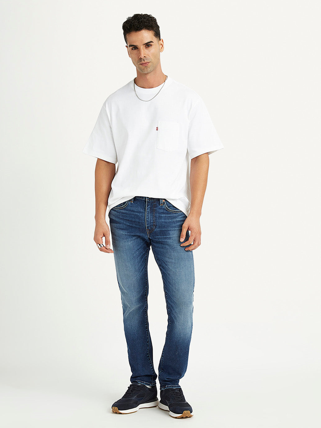 Men's 511 Blue Slim Fit Mid Rise Jeans