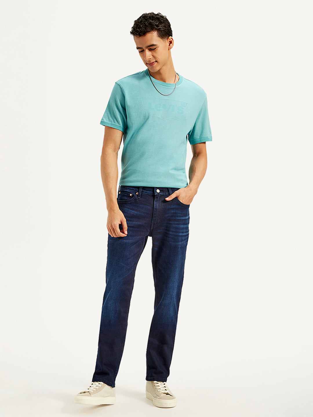 Men's 511 Navy Blue Slim Fit Mid Rise Jeans