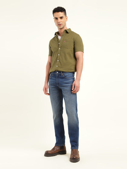 Men's 511 Blue Slim Fit Mid Rise Jeans