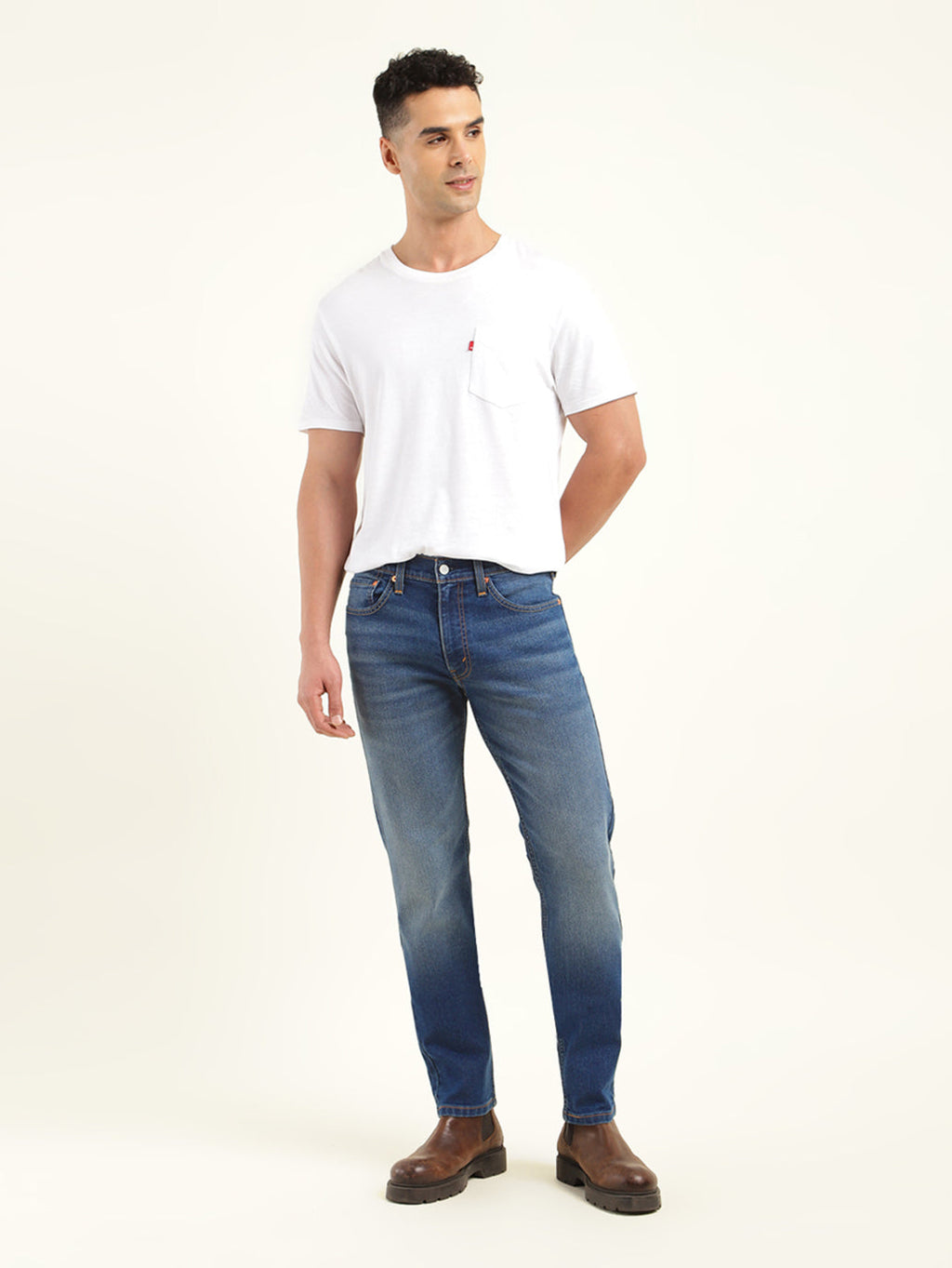 Men's 511 Blue Slim Fit Mid Rise Jeans