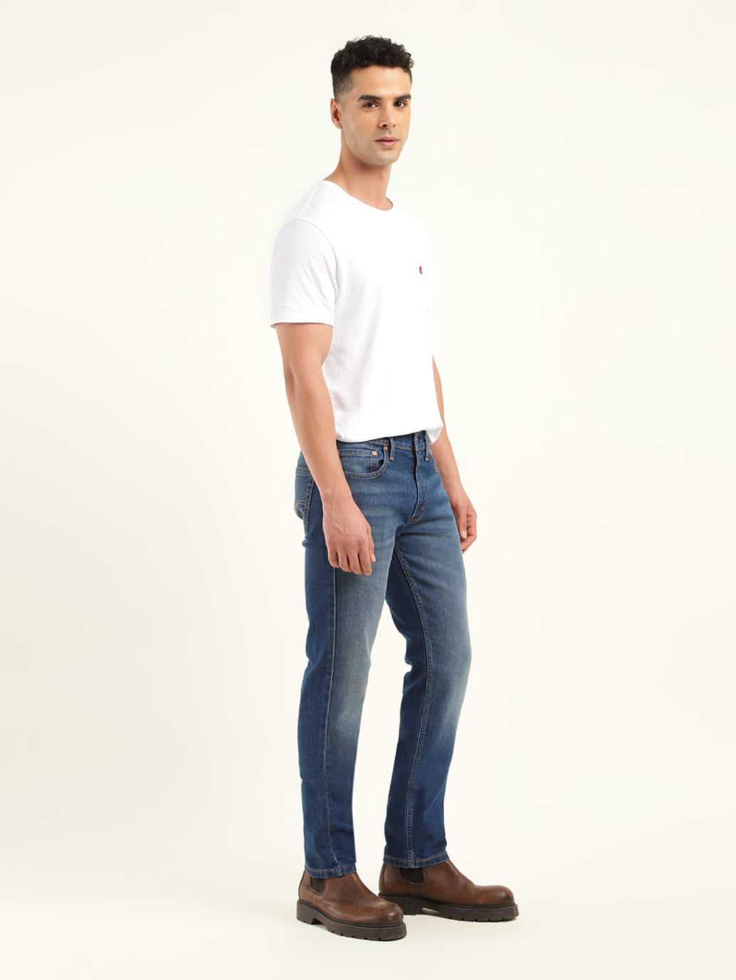 Men's 511 Blue Slim Fit Mid Rise Jeans