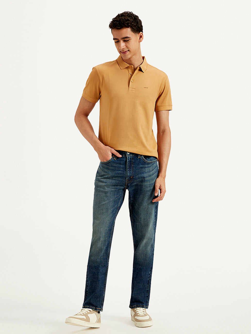 Men's 511 Dark Blue Slim Fit Mid Rise Jeans