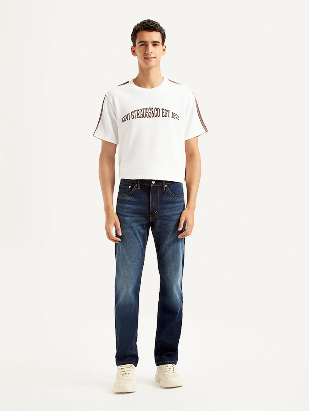 Men's 511 Dark Blue Slim Fit Mid Rise Jeans