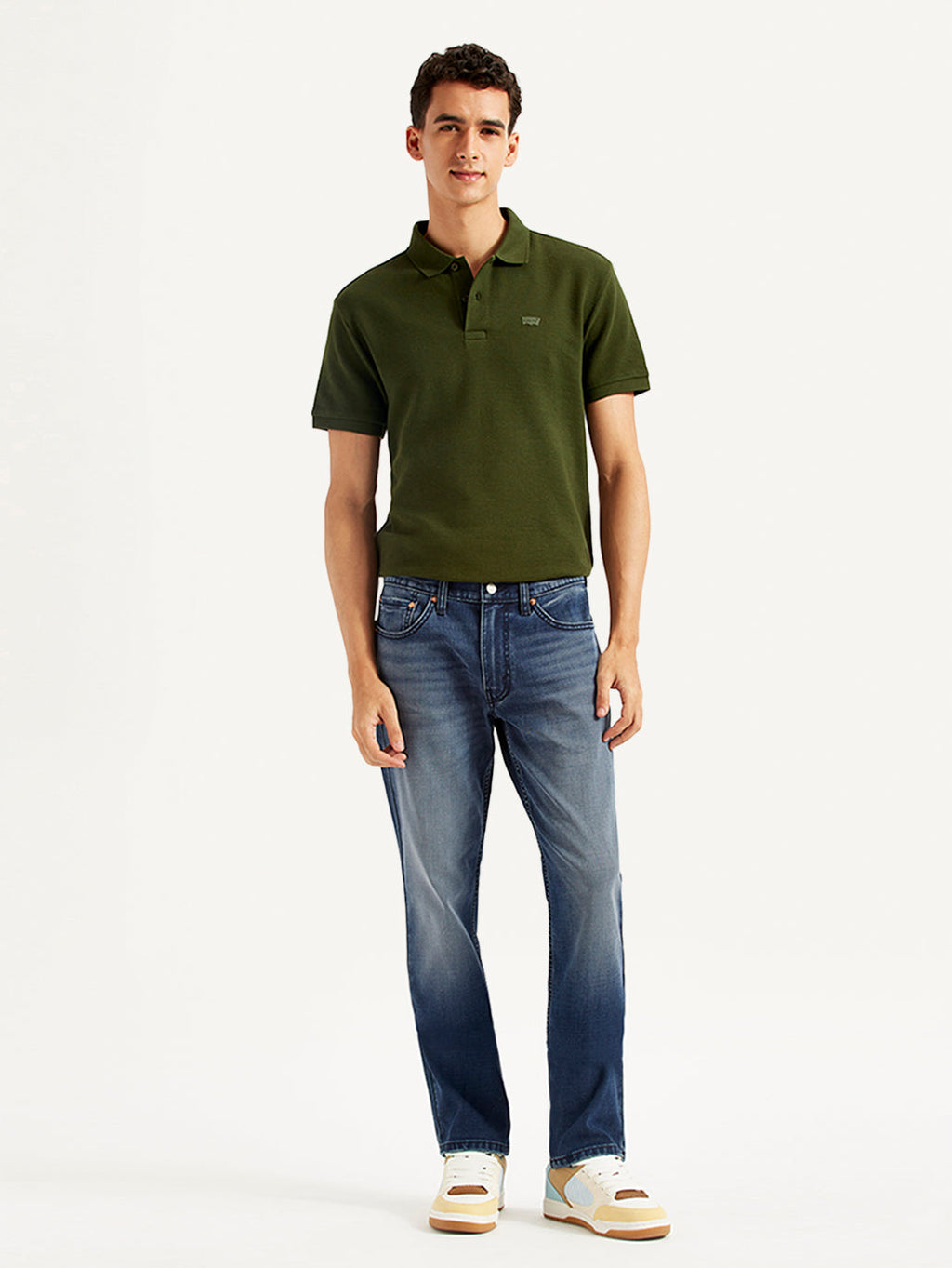 Men's 511 Dark Blue Slim Fit Mid Rise Jeans