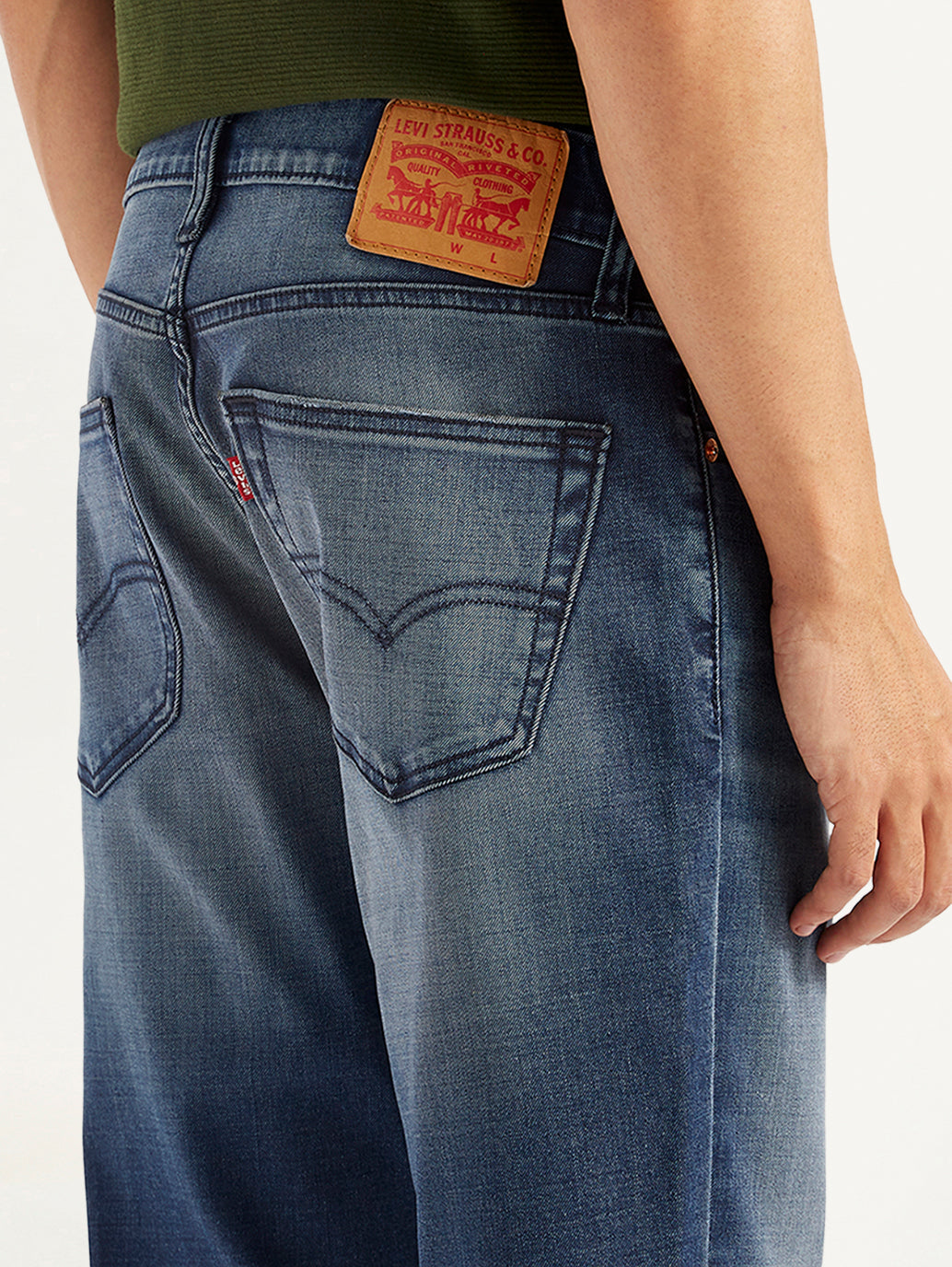 Men's 511 Dark Blue Slim Fit Mid Rise Jeans