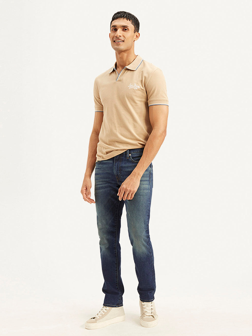 Men's 511 Navy Blue Slim Fit Mid Rise Jeans