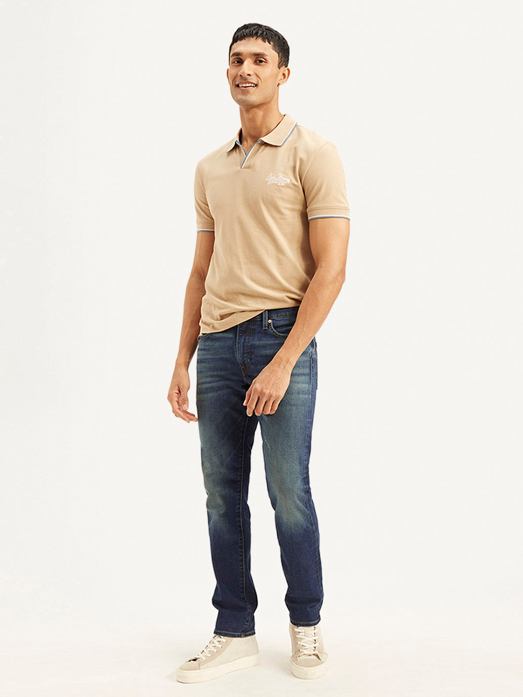 Men's 511 Navy Blue Slim Fit Mid Rise Jeans