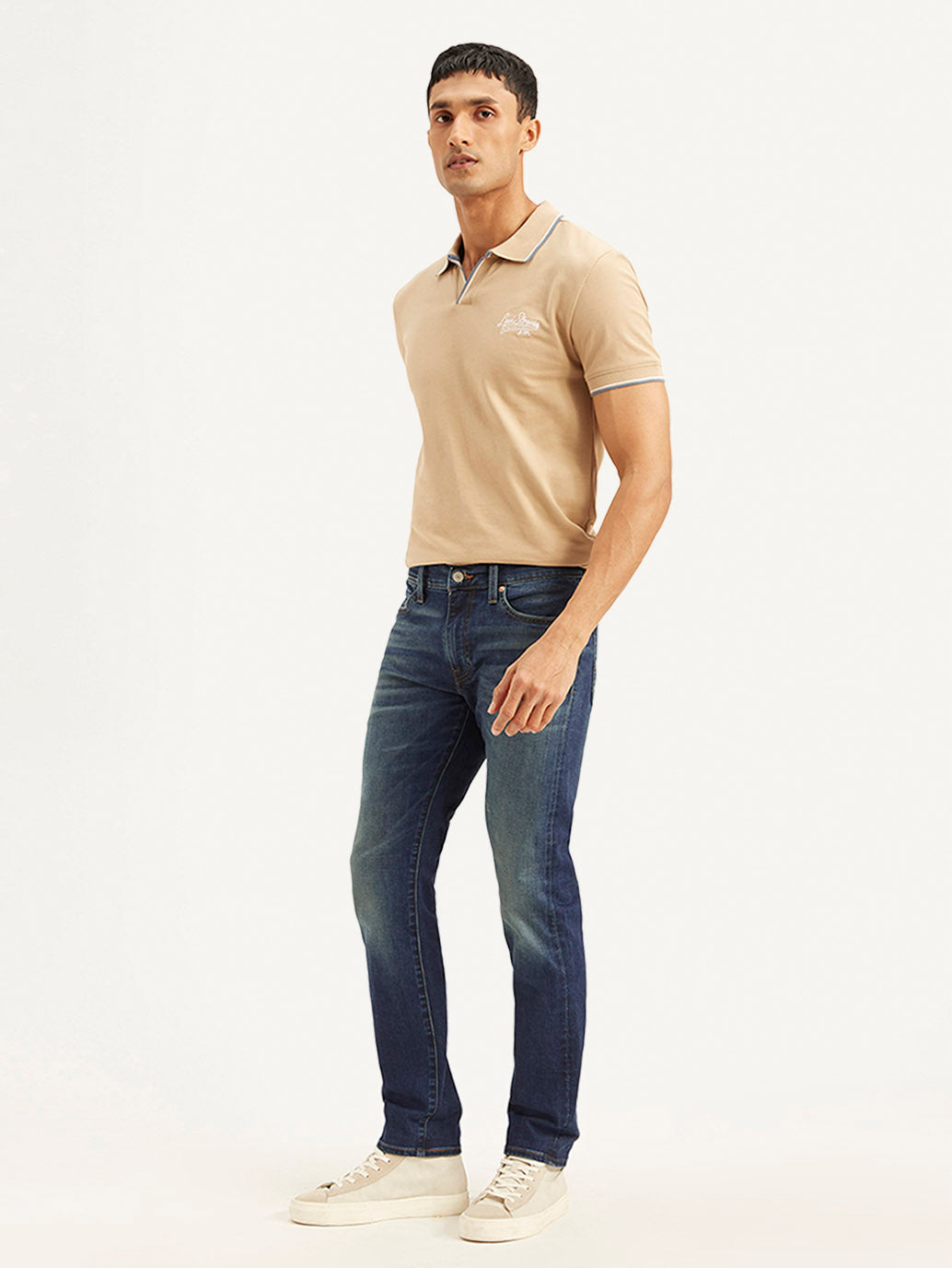 Men's 511 Navy Blue Slim Fit Mid Rise Jeans
