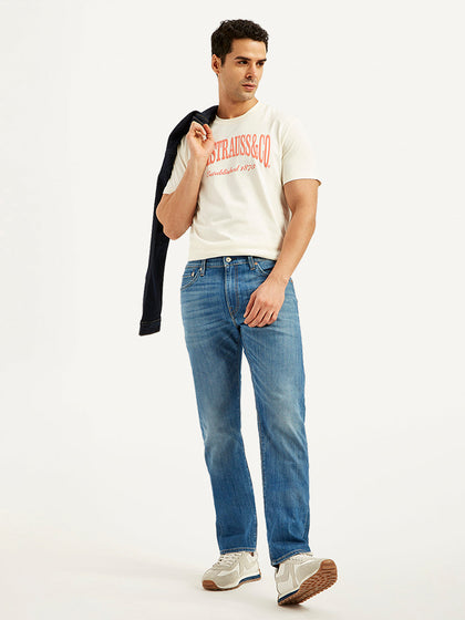 Men's 511 Blue Slim Fit Mid Rise Jeans