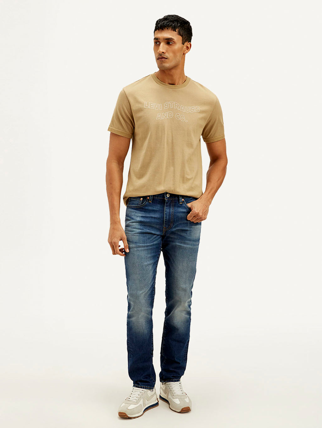 Men's 511 Dark Blue Slim Fit Mid Rise Jeans