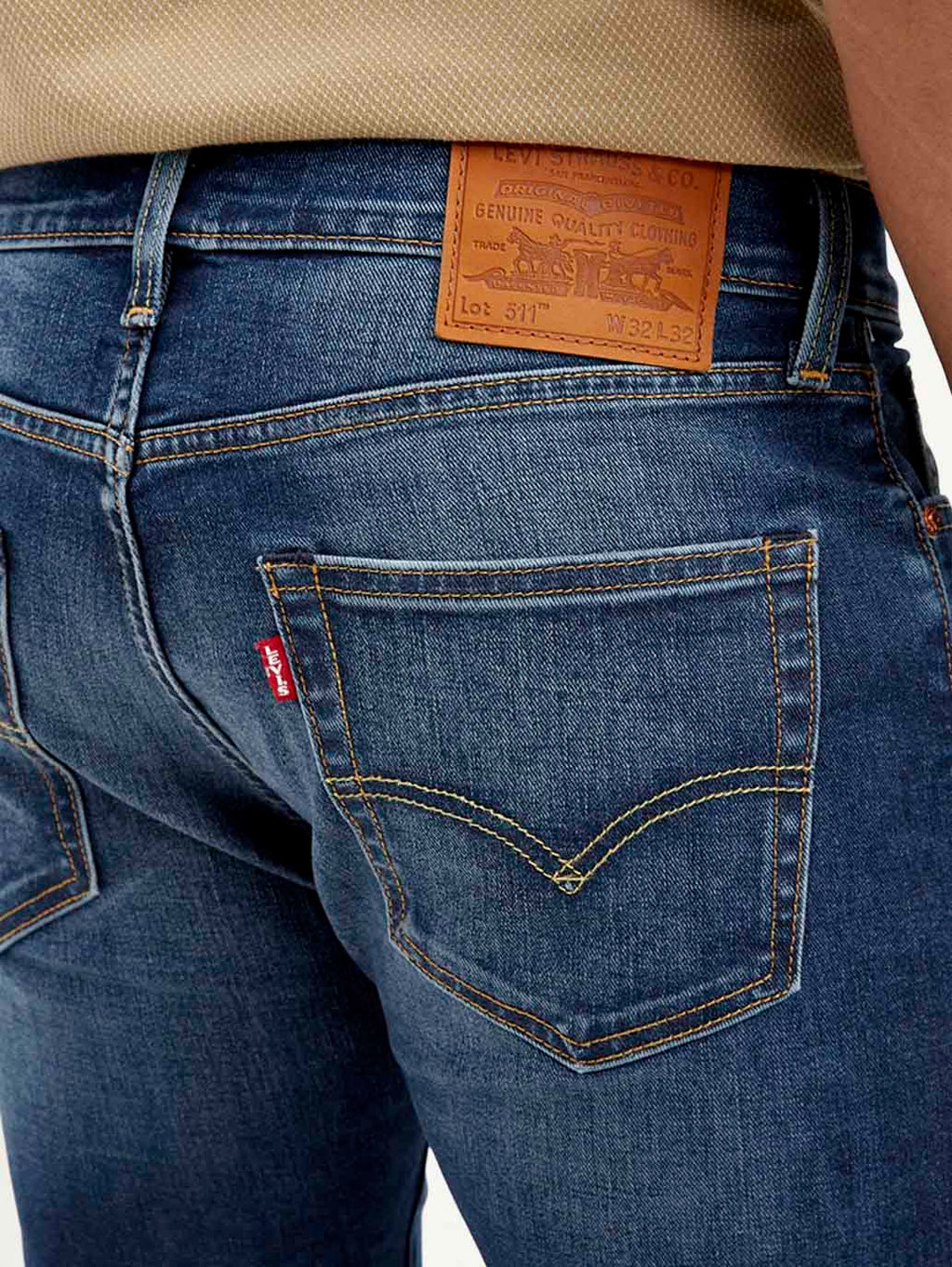 Men's 511 Dark Blue Slim Fit Mid Rise Jeans