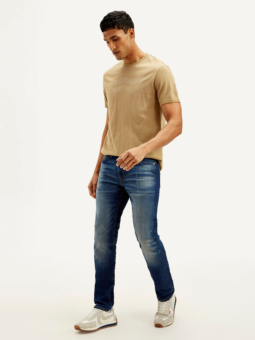 Men's 511 Dark Blue Slim Fit Mid Rise Jeans