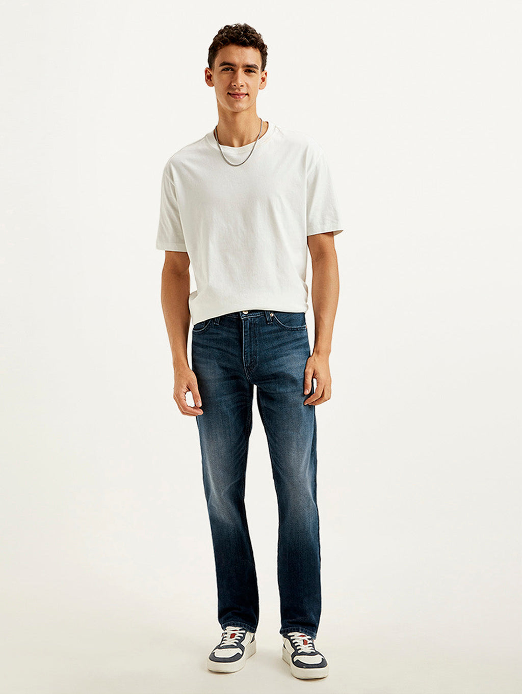 Men's 511 Dark Blue Slim Fit Mid Rise Jeans