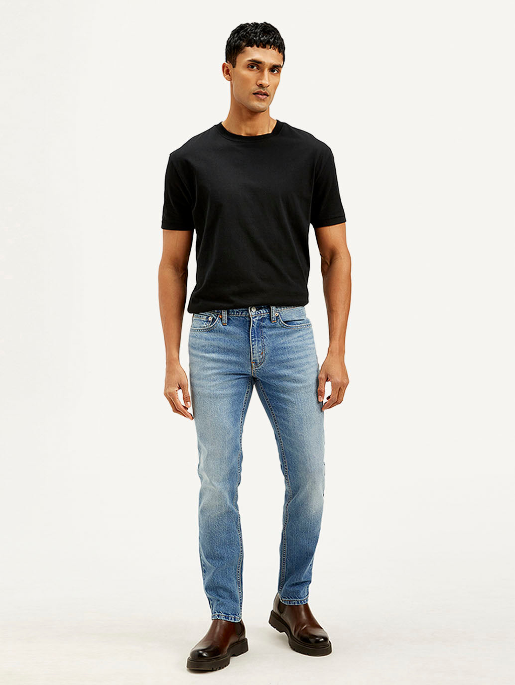 Men's 511 Light Blue Slim Fit Mid Rise Jeans