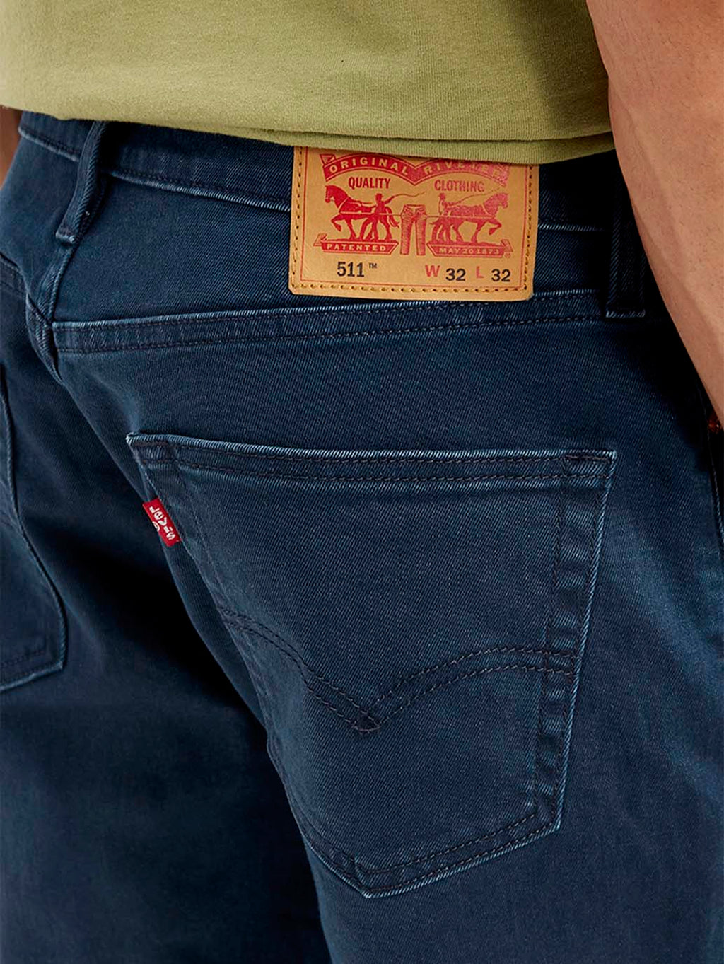Men's 511 Dark Blue Slim Fit Mid Rise Jeans