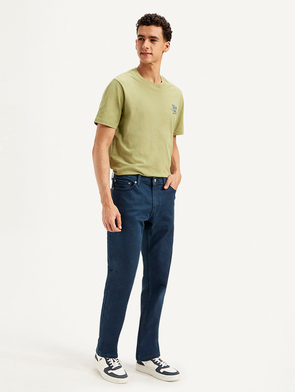 Men's 511 Dark Blue Slim Fit Mid Rise Jeans