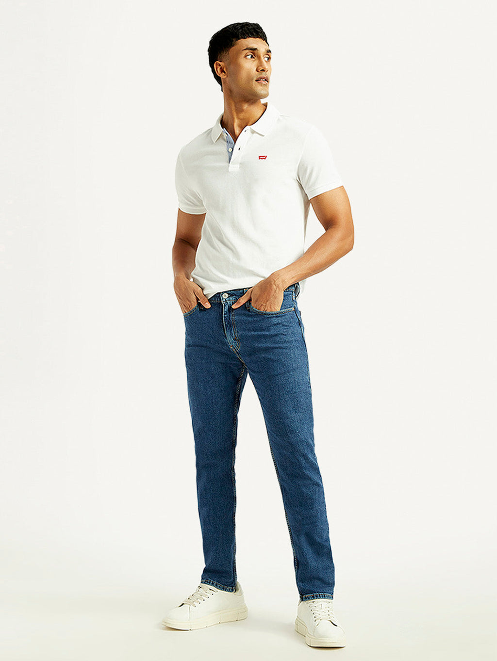 Men's 511 Blue Slim Fit Mid Rise Jeans