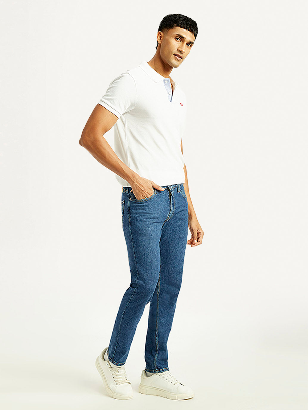 Men's 511 Blue Slim Fit Mid Rise Jeans