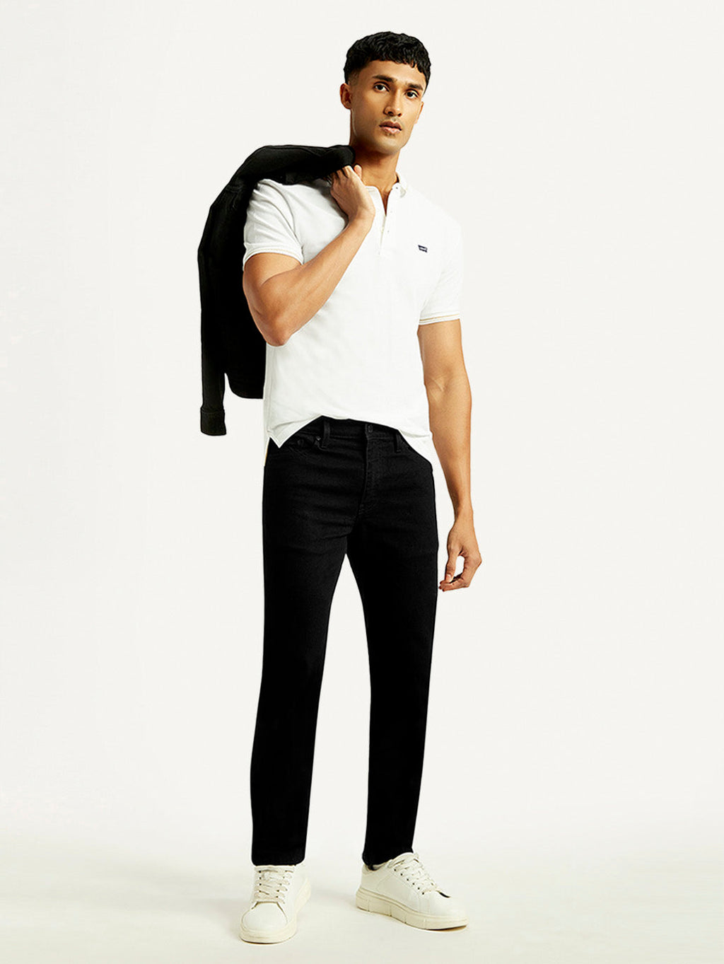 Men's 511 Black Slim Fit Mid Rise Jeans
