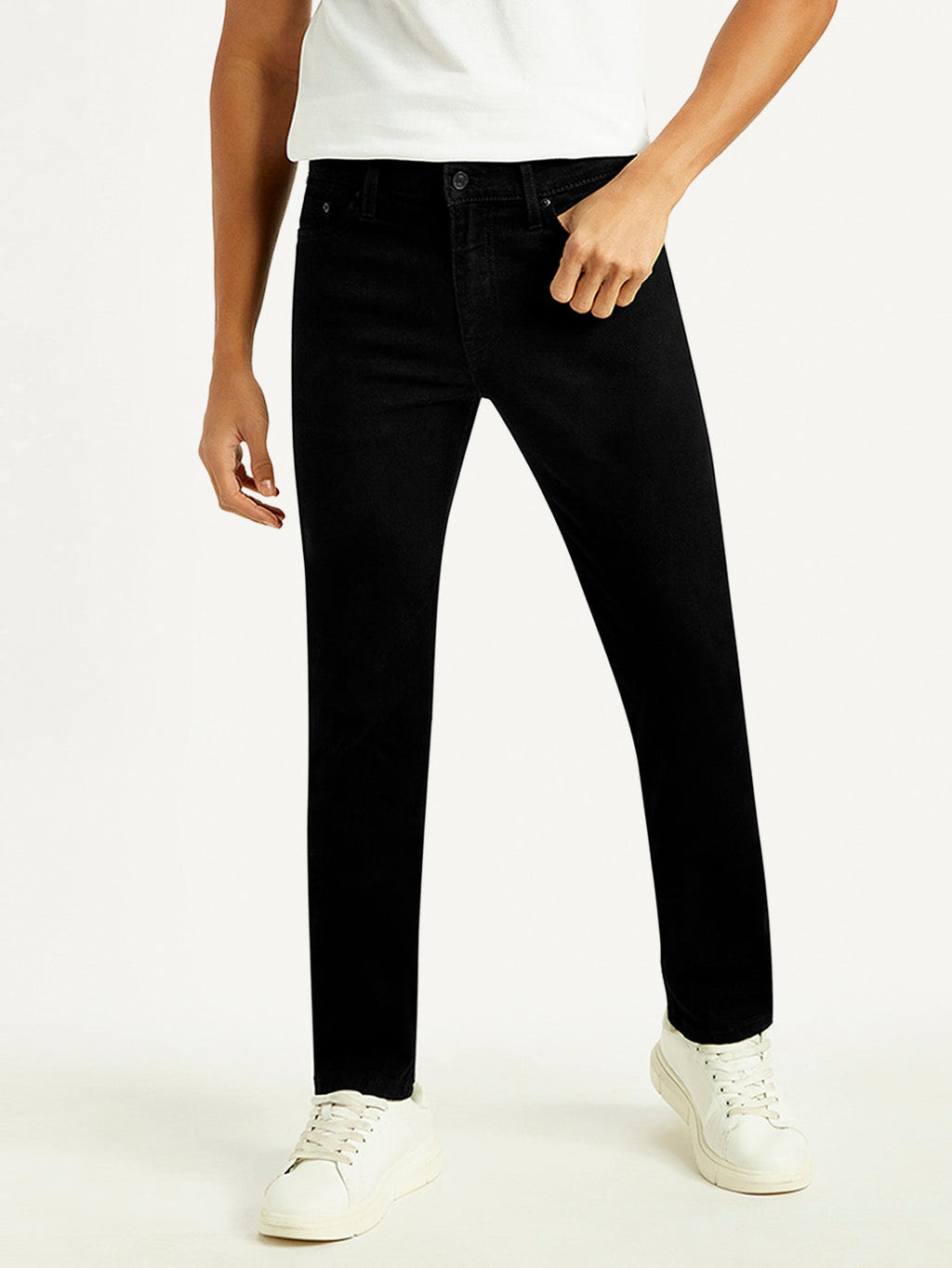 Men's 511 Black Slim Fit Mid Rise Jeans