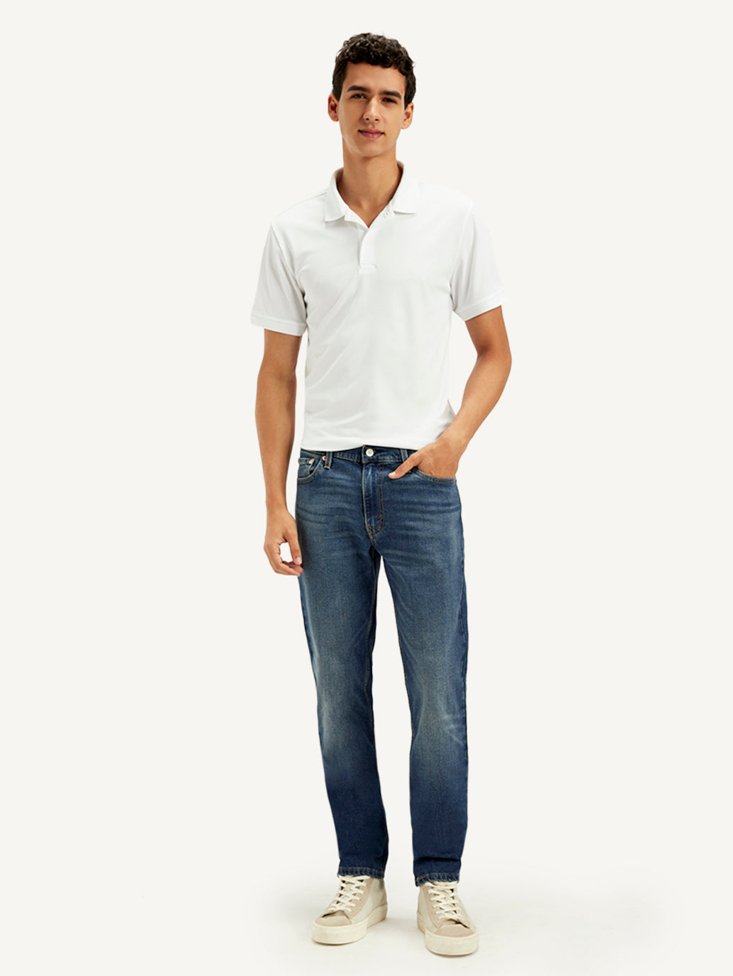 Men's 511 Blue Slim Fit Mid Rise Jeans