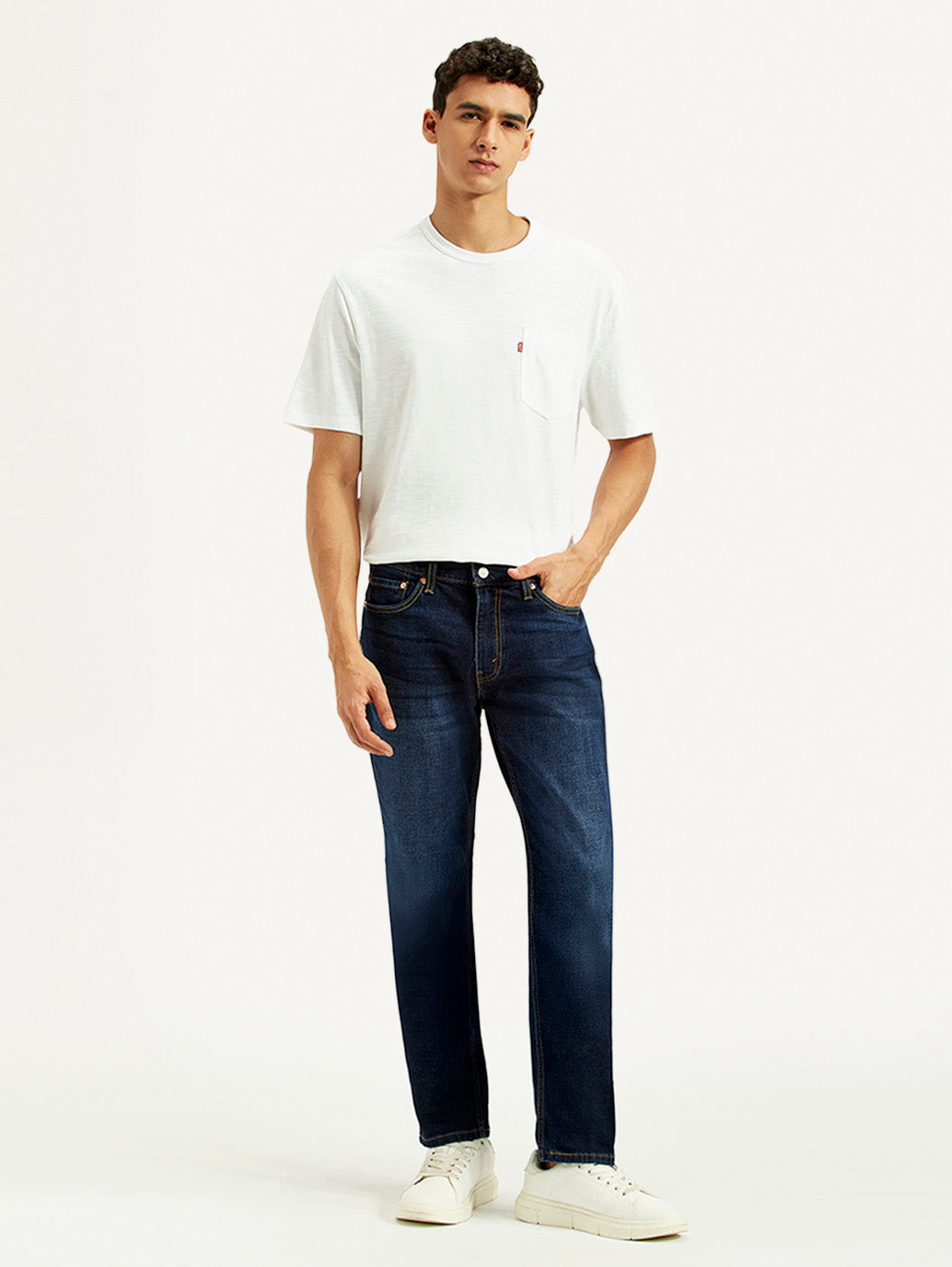 Men's 511 Dark Blue Slim Fit Mid Rise Jeans