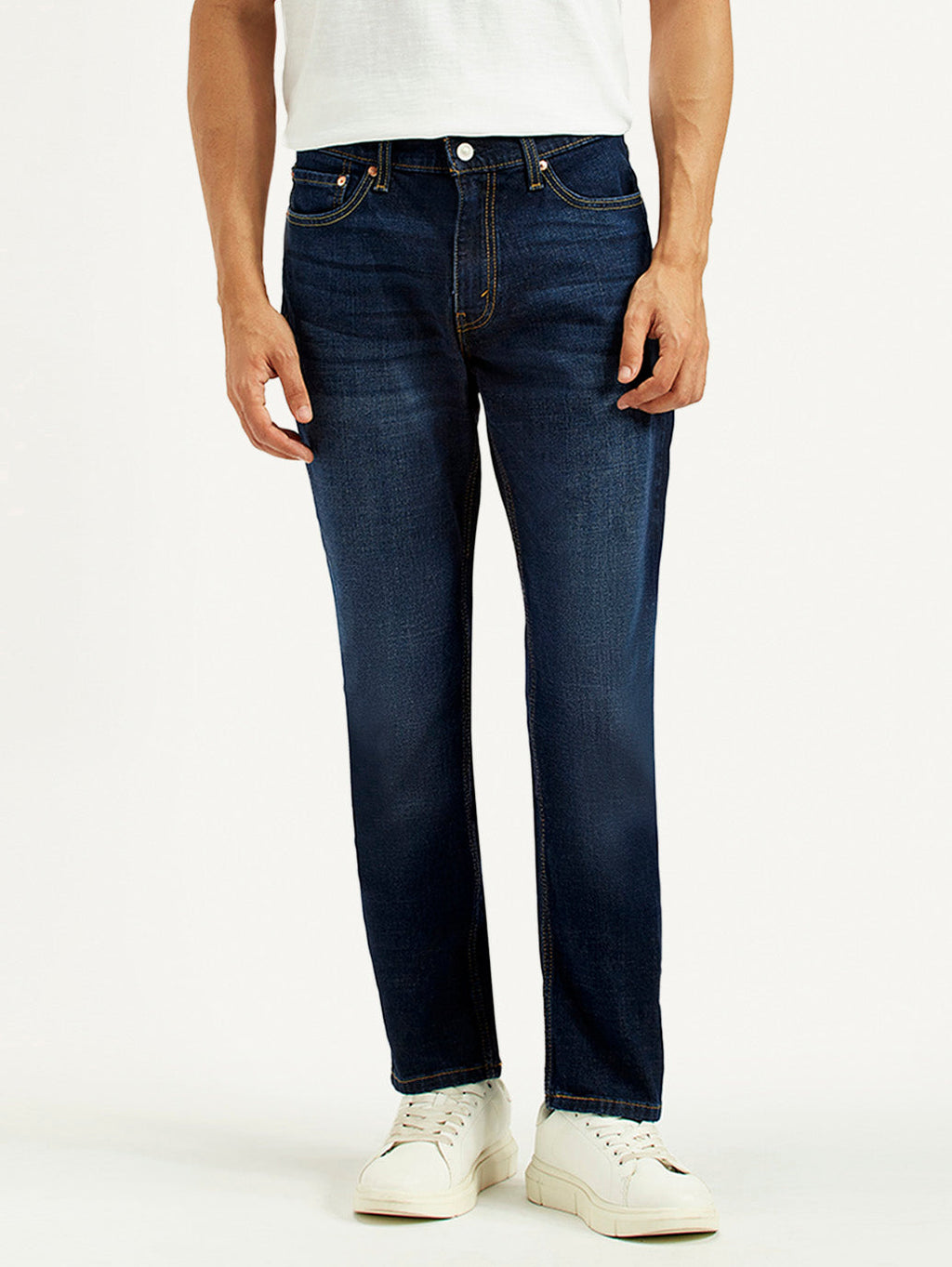 Men's 511 Dark Blue Slim Fit Mid Rise Jeans