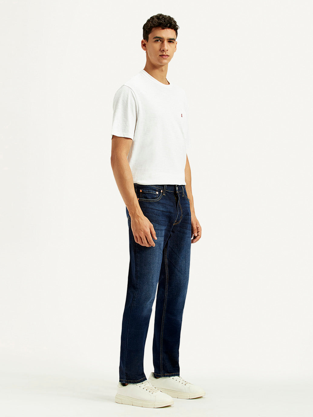 Men's 511 Dark Blue Slim Fit Mid Rise Jeans