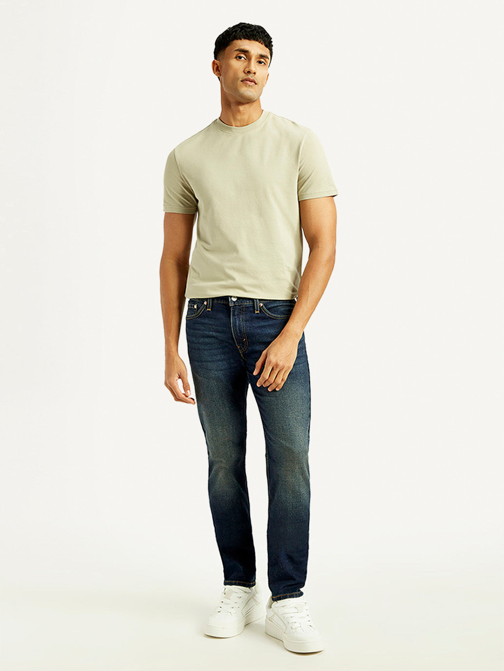 Men's 511 Dark Blue Slim Fit Mid Rise Jeans