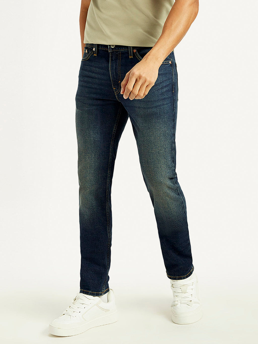 Men's 511 Dark Blue Slim Fit Mid Rise Jeans