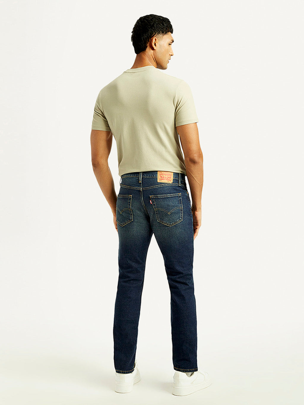 Men's 511 Dark Blue Slim Fit Mid Rise Jeans
