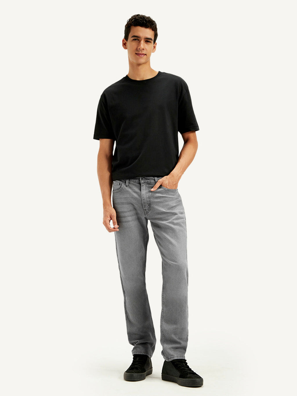 Men's 511 Grey Slim Fit Mid Rise Jeans