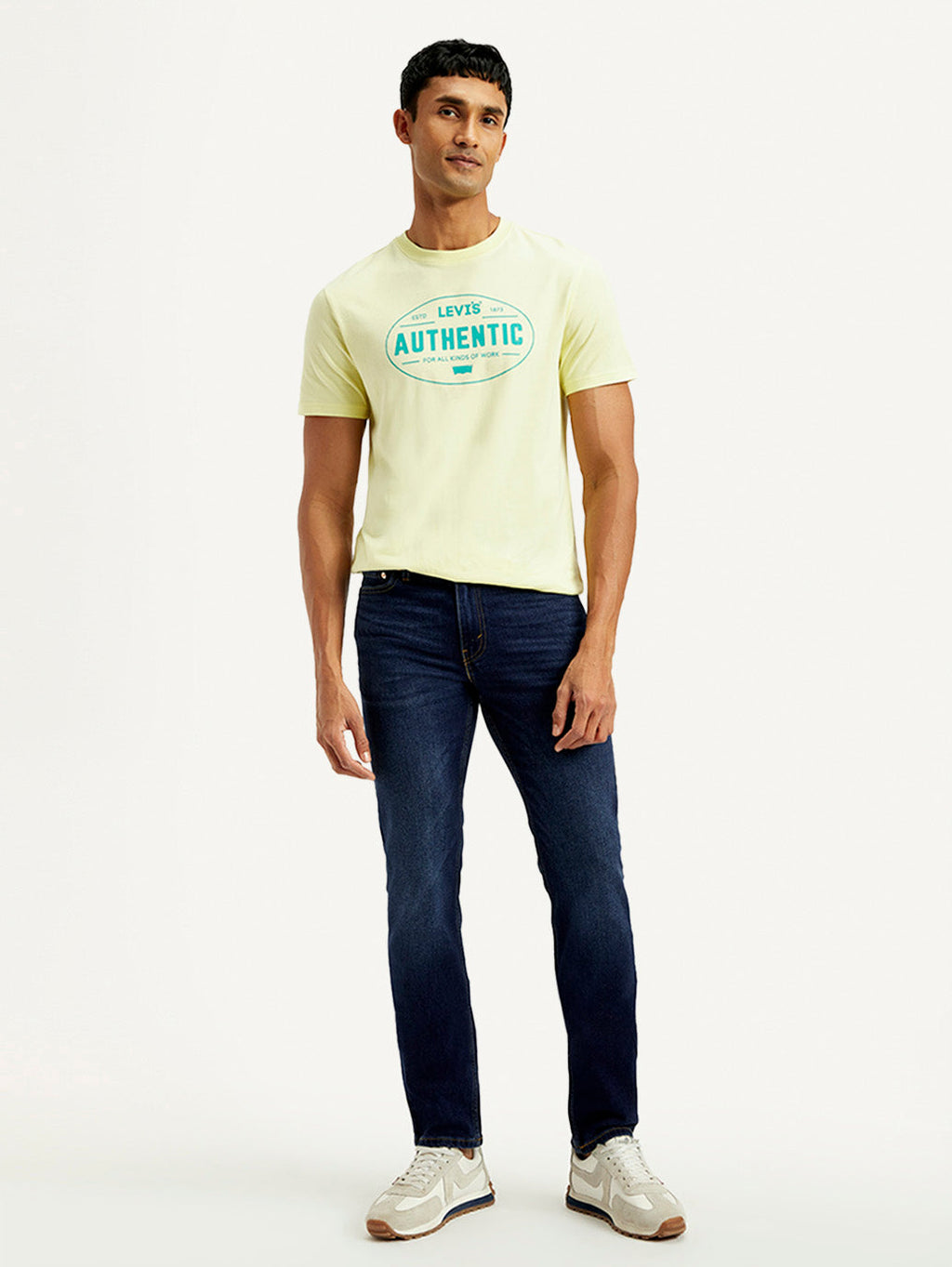 Men's 511 Navy Slim Fit Mid Rise Jeans