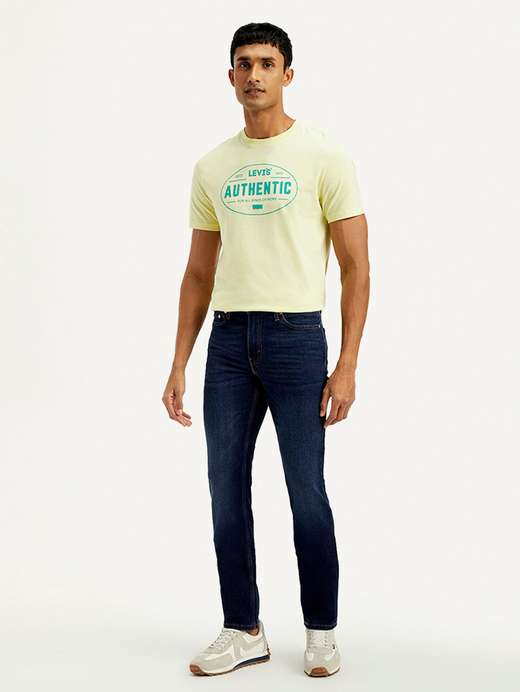 Men's 511 Navy Slim Fit Mid Rise Jeans