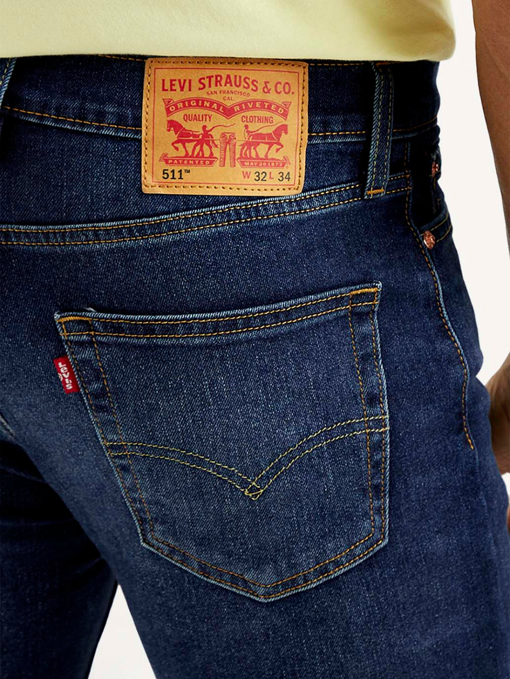 Men's 511 Navy Slim Fit Mid Rise Jeans