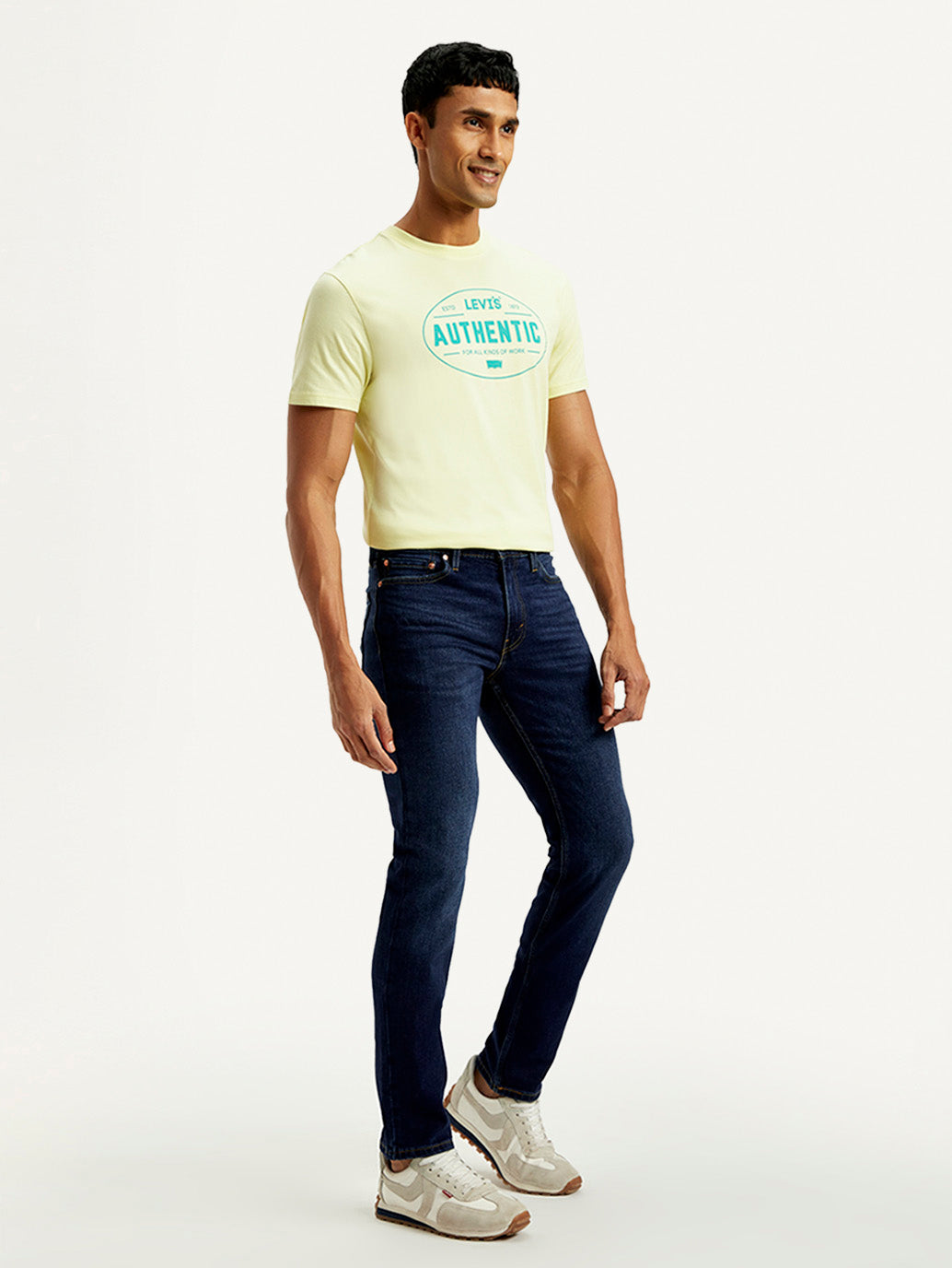 Men's 511 Navy Slim Fit Mid Rise Jeans