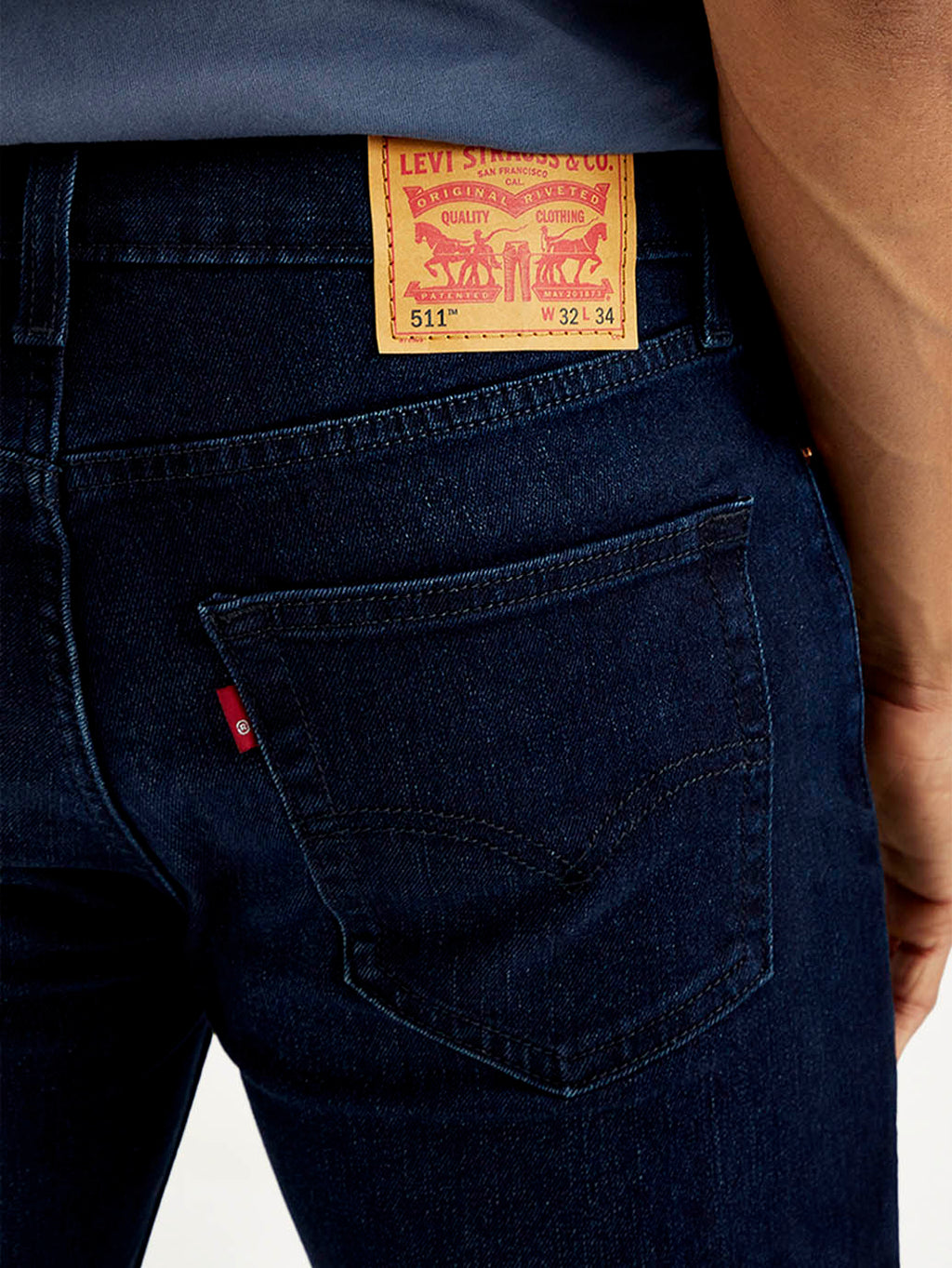 Men's 511 Navy Slim Fit Mid Rise Jeans