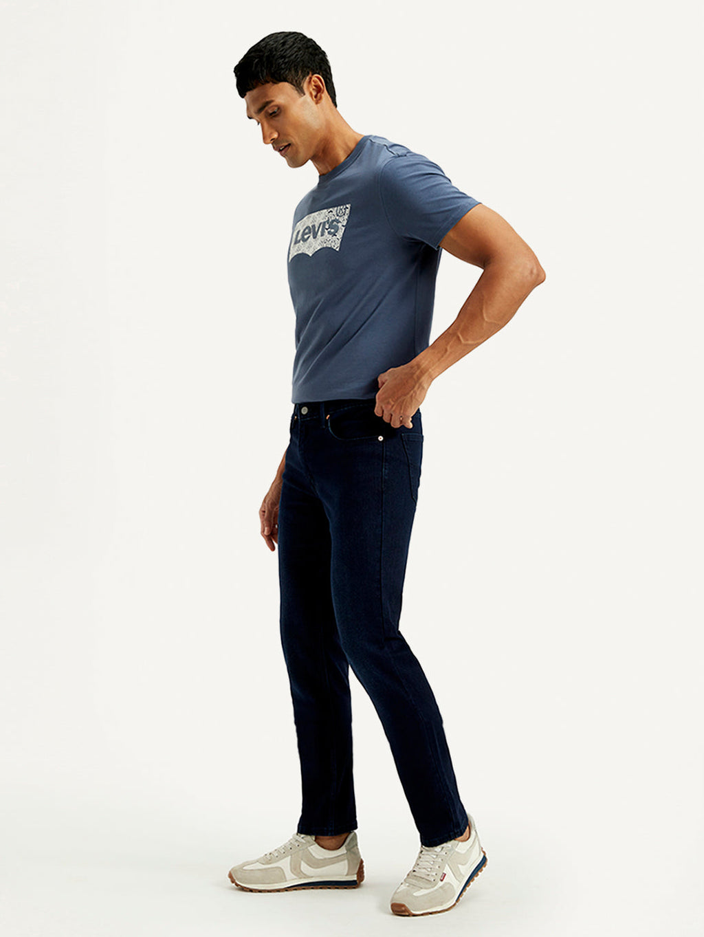 Men's 511 Navy Slim Fit Mid Rise Jeans