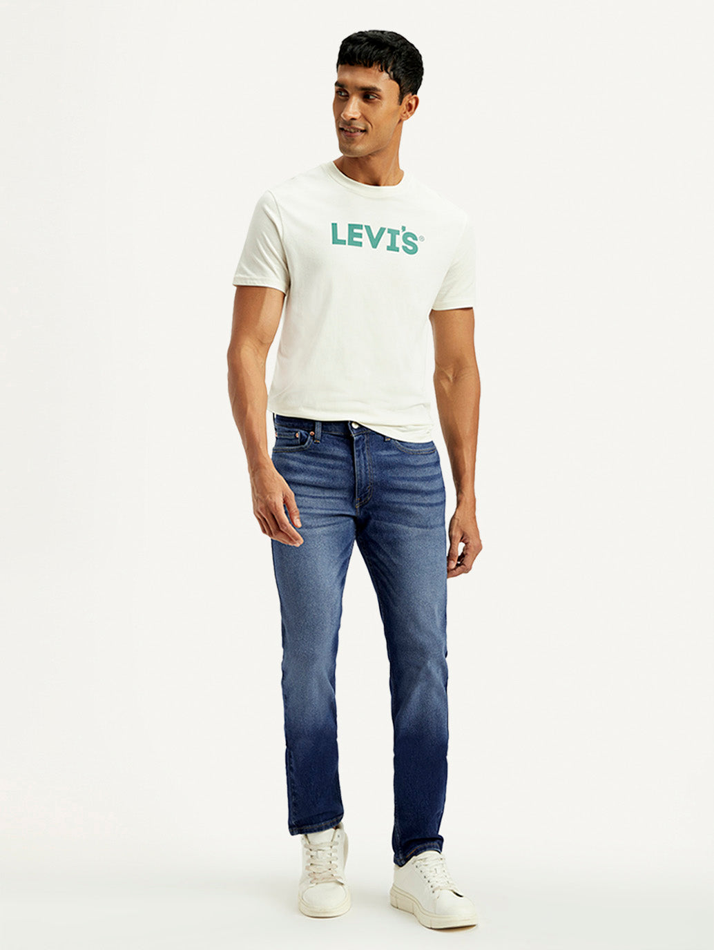 Men's 511 Blue Slim Fit Mid Rise Jeans