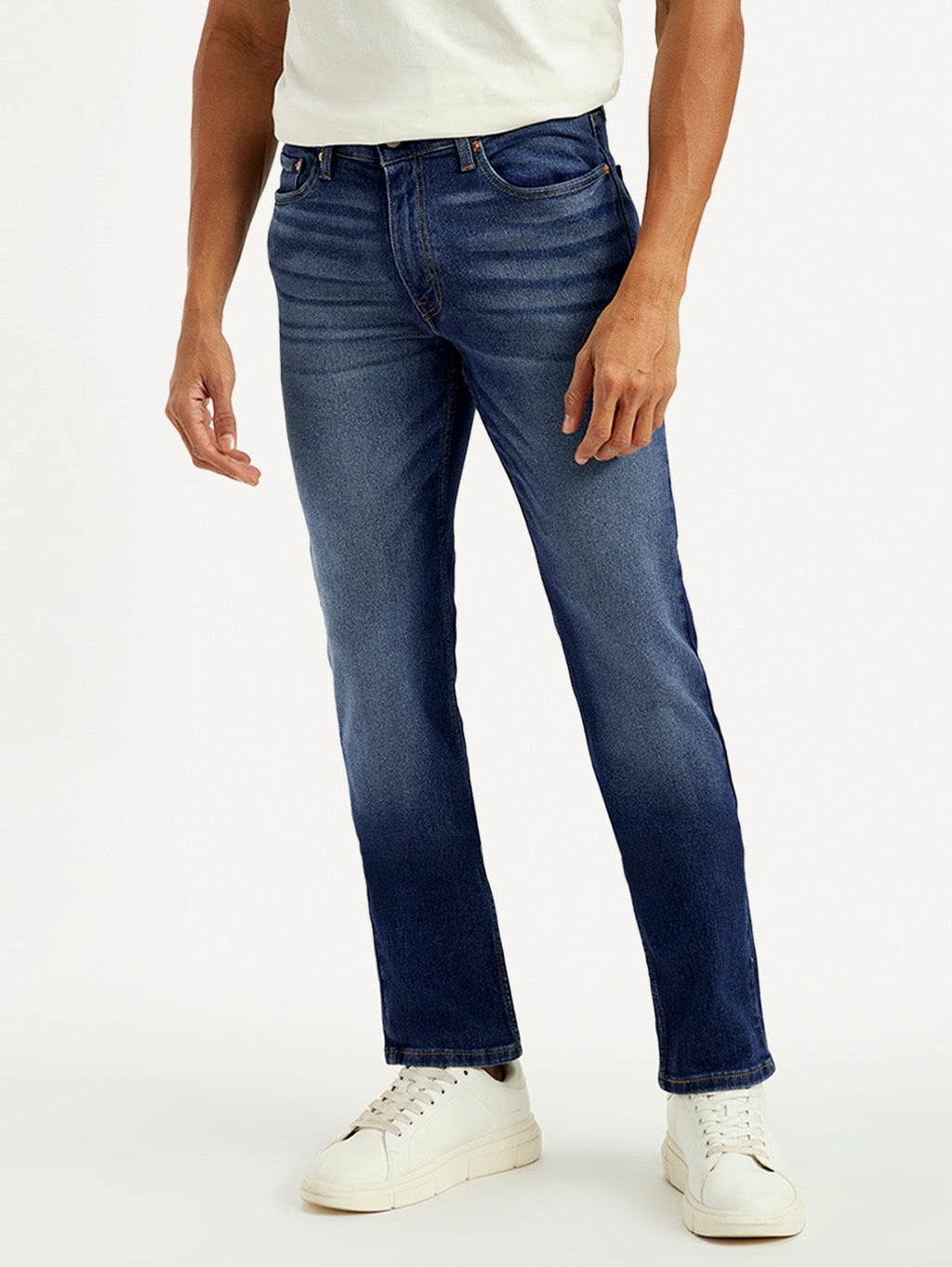Men's 511 Blue Slim Fit Mid Rise Jeans
