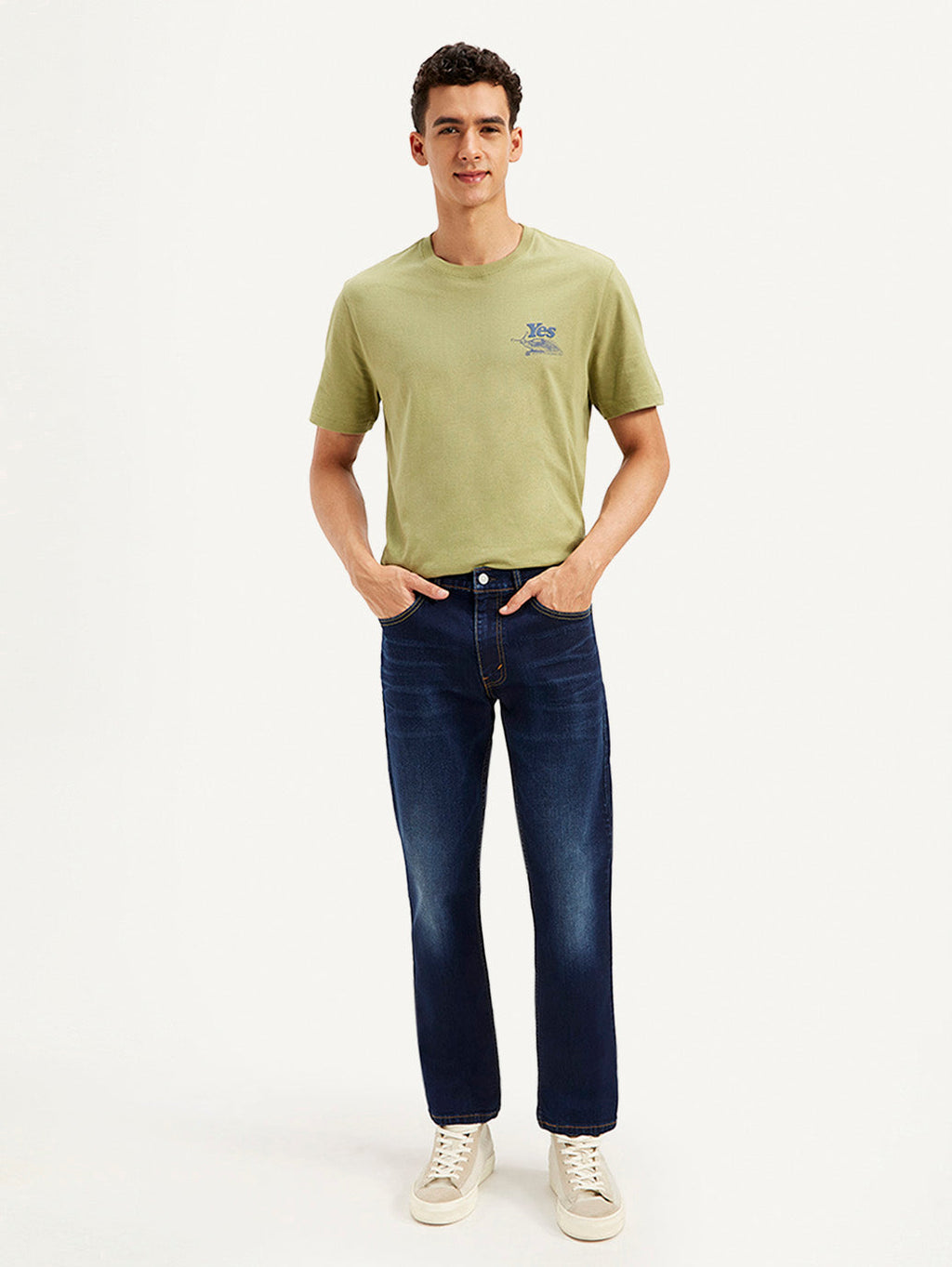 Men's 511 Dark Blue Slim Fit Mid Rise Jeans