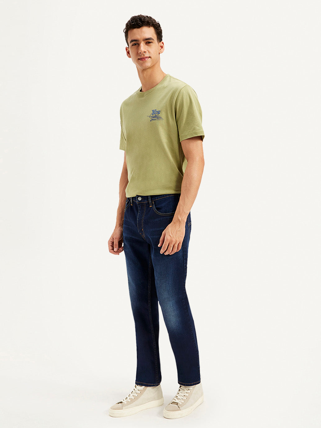 Men's 511 Dark Blue Slim Fit Mid Rise Jeans