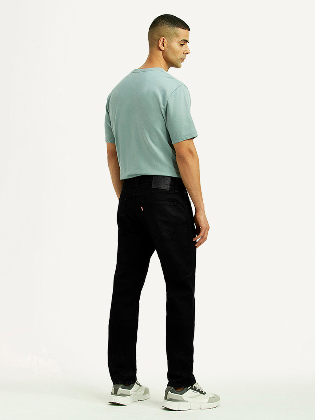 Men's 511 Black Slim Fit Mid Rise Linen Jeans