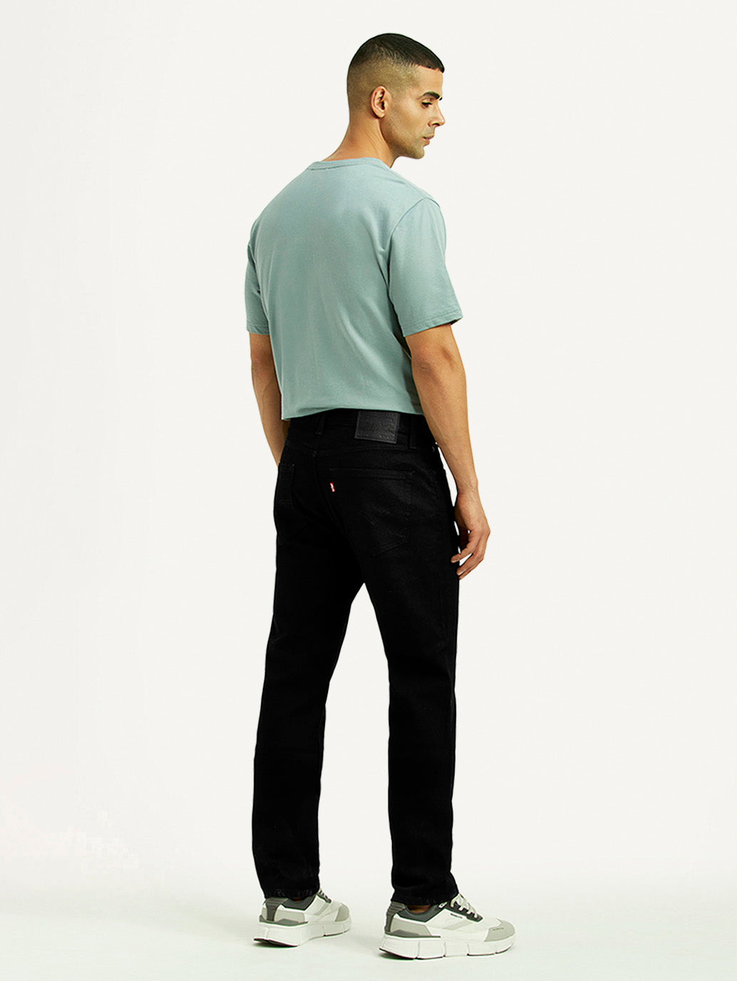 Men's 511 Black Slim Fit Mid Rise Linen Jeans